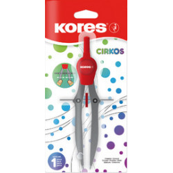 COMPAS EN PLASTIQUE AVEC VIS DE RÉGLAGE CERCLES DIAMETRE MAX 28CM RAYON 14CM MAX