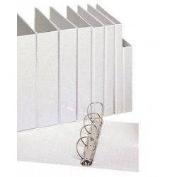 CLASSEUR PERSONNALISABLE 4 ANNEAUX DOS 30 BLANC ESSENTIALS