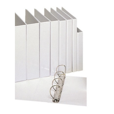 CLASSEUR PERSONNALISABLE 4 ANNEAUX DOS 30 BLANC ESSENTIALS