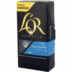 CAFE CAPSULES ALU L'OR EXPRESSO - DECAFEINATO *PQT10*LAX0590662