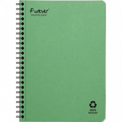 CAHIER SPIRALE A5 120P 90G  LIGNE FOREVER FSC 100% RECYCLE FAB France 