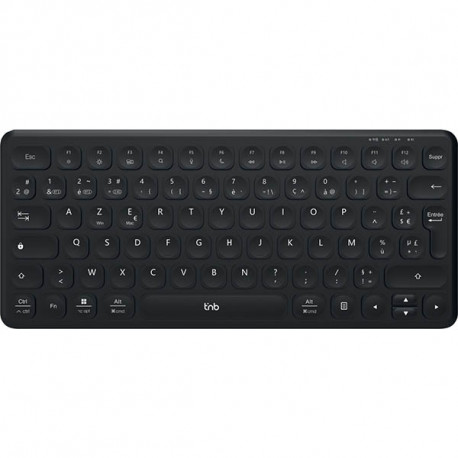 CLAVIER COMPACT SANS FIL RECHARGEABLE TNB NOIR