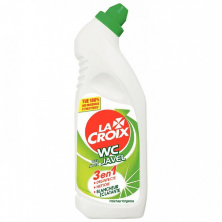 GEL WC DÉSINFECTANT 750ML AVEC JAVEL FRAICHEUR PURE FAB France BIOCIDE BACTERICIDE FONGICIDE VIRUCIDE