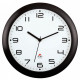 HORLOGE BLANCHE SILENCIEUSE DIAM. 30 HORNEW NOIR Hauteur des chiffres 1.8cm.  pile LR06/AA (REF614339)non fournie.