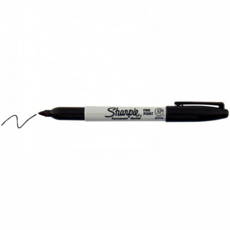 MARQUEUR NOIR PERMANENT FIN SHARPIE S0810930