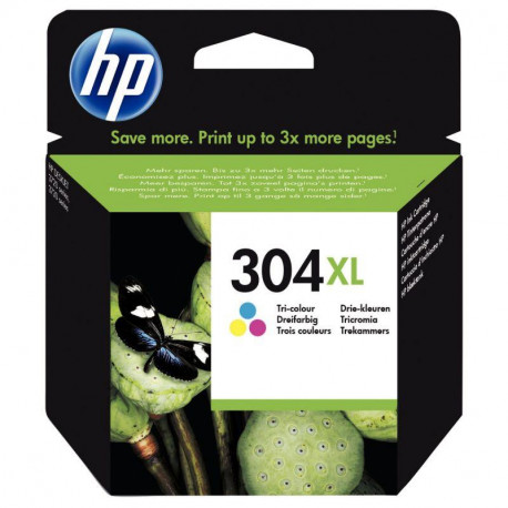  N9K07AE 304XL 3COUL CMY HC HP 7ML/300PAGES  CART.J.ENC