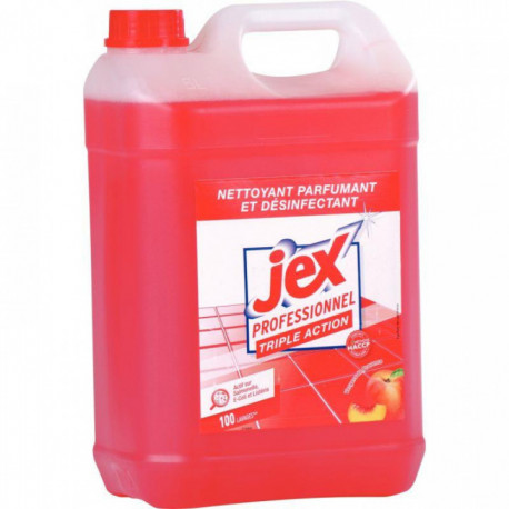NETTOYANT DESINFECTANT TRIPLE ACTION VERGERS DE PROVENCE BIDON 5L JEX PRO BIOCIDE  BACTERICIDE LEVURICIDE VIRUCIDE CONTACT ALIM