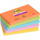 PAQUET DE 5 BLOCS DE 90 FEUILLES SUPER STICKY POST-IT, 76 X 127 MM COLLECTION BOOST