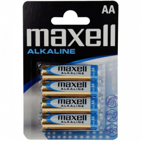 PILES ALCALINE  AA LR06  PQT4 MAXELL TOP PRIX