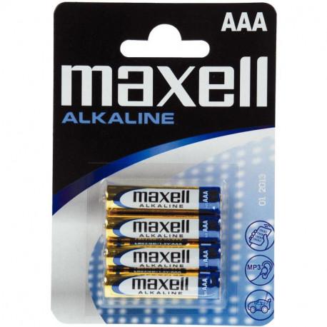 PILES LR03  AAA *PQT4* ALCALINES 1.5V  MAXELL TOP PRIX