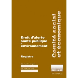 REGISTRE DROIT D ALERTE SANTE PUBLIQUE ET ENVIRONNEMENT-CSE
