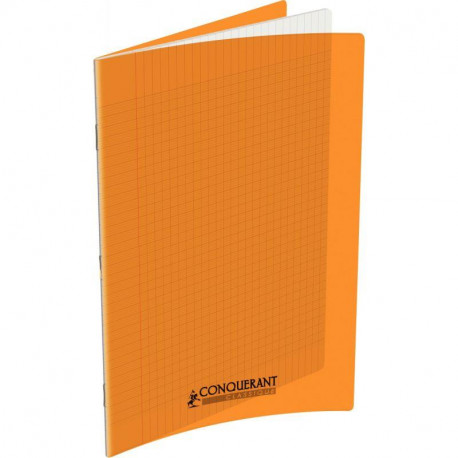 CAHIER POLYPRO 96 PAGES 24X32 SEYÈS, COUVERTURE POLYPRO ORANGE 80G PIQÛRE 