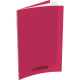 CAHIER PIQÛRE 96 PAGES 24X32 SEYÈS, COUVERTURE POLYPRO  ROSE 80G