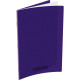 CAHIER POLYPRO  96 PAGES 24X32 SEYÈS  COUVERTURE POLYPRO VIOLET 80G PIQÛRE 