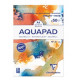 BLOC PAPIER DESSIN AQUARELLE BLANC 300G A4 FORMAT 210X297MM 50 FEUILLES AQUAPAD