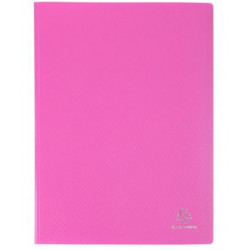 PROTÈGE-DOCUMENTS POLYPRO ROSE 40 VUES, OPAQUE 5/10e