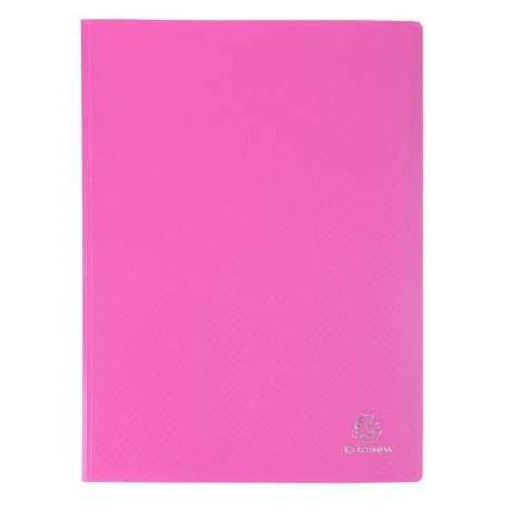 PROTÈGE-DOCUMENTS POLYPRO ROSE 40 VUES, OPAQUE 5/10e