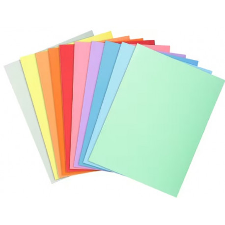 CHEMISE  160G COULEURS VIVES SUPER 180  PEFC/ISO9706-24x32 ASSORTIE PQT 100