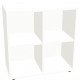 CASIER PARIS FB FR  OUVERT 4 CASES CUBIK BLANC GAR 8ANS