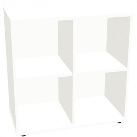 CASIER PARIS FB FR  OUVERT 4 CASES CUBIK BLANC GAR 8ANS
