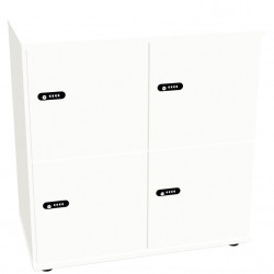 CASIER PARIS FAB FR  PORTES 4 CASES CUBIK BLANC  GAR 8 ANS