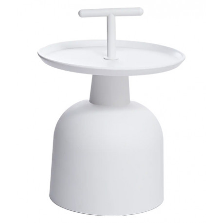 TABLE BASSE EN POLYPROPYLENE BLANCHE TRAITE ANTI UV  H42CM L 41 CM ISO9001 BSCI EN581-2  (copie)