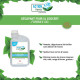 LAVE VERRES  BIDON 1 LITRE  ACTION VERTE ECOCERT FAB France 