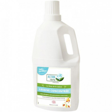 LESSIVE BIDON 5 LITRES 142 DOSES LESSIVE LIQUIDE CONCENTRÉE AMANDE ET COING ECO
