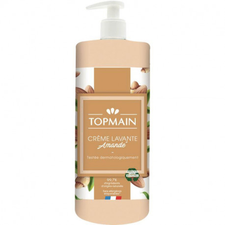 SAVON FLACON 500ML CRÈME LAVANTE TOPMAIN AMANDE