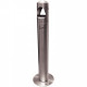 CENDRIER SUR PIED INOX 8 LITRES AVEC SAC A poser ou fixer au sol.
Blocage de la tête par serrure à clé. L29 X H100 X P13 CM 8L 4