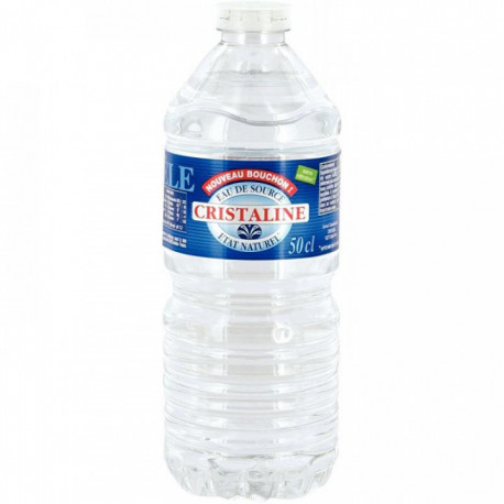 EAU PLATE CRISTALINE BOUTEILLE 50CL PACK 24 - 8000577