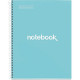 NOTEBOOK MIQUELRIUS FORMAT A4, 80 FEUILLES 90G, QUADRILLÉ 5X5, COUVERTURE CARTON RIGIDE BLEU CIEL