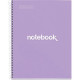 NOTEBOOK MIQUELRIUS FORMAT A4, 80 FEUILLES 90G, QUADRILLÉ 5X5, COUVERTURE CARTON RIGIDE LAVANDE