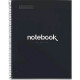 NOTEBOOK MIQUELRIUS FORMAT A4, 80 FEUILLES 90G, QUADRILLÉ 5X5, COUVERTURE CARTON RIGIDE NOIR
