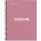 NOTEBOOK MIQUELRIUS FORMAT A4, 80 FEUILLES 90G, QUADRILLÉ 5X5, COUVERTURE CARTON RIGIDE ROSE POUDRÉ