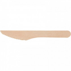 PAQUET DE 100 COUTEAUX EN BOIS 16CM