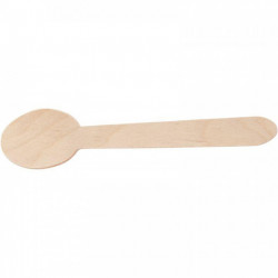 PAQUET DE 100 CUILLÈRES EN BOIS 16CM