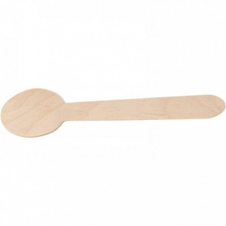 PAQUET DE 100 CUILLÈRES EN BOIS 16CM