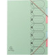 TRIEUR EN CARTE RECYCLÉE AUTENTIK 7 COMPARTIMENTS, COLORIS ASSORTIS