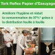 ESSUIE TOUT MAINS 2 PLIS  PQT6 M4 P1  BOBINES DEVIDAGE CENTRAL 300M BLANC TORK REFLEX AGEC FSC ECOLABEL CONTACT ALIMENTAIRE 895F