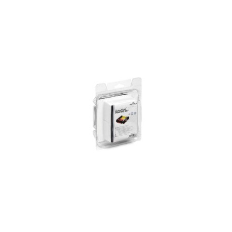 KIT IMPRESSION COULEUR DURACARD AVEC RUBAN YMCKO ET 100 CARTES PLASTIQUES 53.98X85.60MM EPAISSEUR 0.76MM