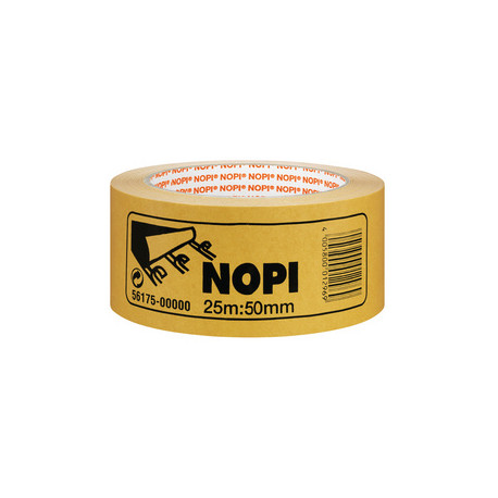 ADHÉSIF  DOUBLE FACE GRANDE LARGEUR 50mmx25m NOPI PQT6