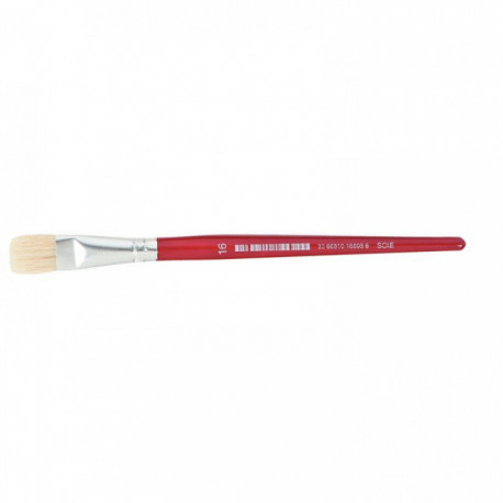 PINCEAU BROSSE PLATE N16 EN SOIE
