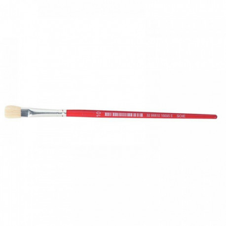 PINCEAU BROSSE PLATE N10 EN SOIE