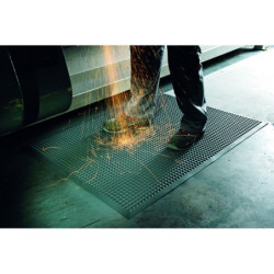 TAPIS DE POSTE DE TRAVAIL YOGA ERGO FIRE 95x125cm amortisseur de bruit et isolation contre les sols froids
