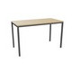 TABLE MODULAIRE RECTANGULAIRE 120X60 PLATEAU CHÊNE CLAIR/PIÉTEMENT ANTHRACITE