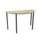 TABLE DEMI-LUNE L120XP60CM PLATEAU CHÊNE CLAIR/PIÉTEMENT ANTHRACITE