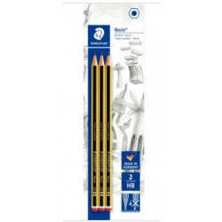 BLISTER DE 3 CRAYONS GRAPHITE NORIS 2HB