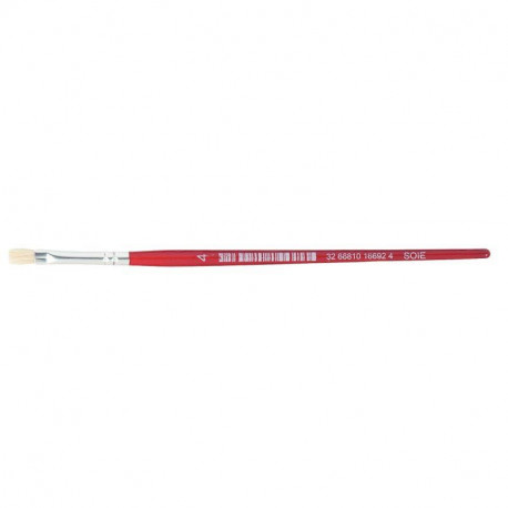 PINCEAU BROSSE PLATE N4 A L'UNITE