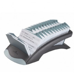 FICHIER LINEAIRE CARTE DE VISITE 104X72MM TELINDEX DESK VEGAS P/500 GUIDE INTERCALAIRES